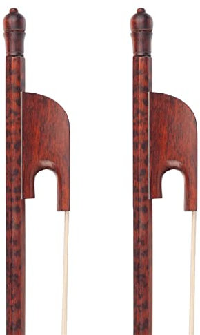 Bogen für Violine 2 Stück 4/4 Schlangenholz Violinbögen Gerader Runder Stab Natürlicher Bogen Pferdehaar Gut Ausbalanciert Schöner Bogen Im Deutschen Stil (Color : 09)