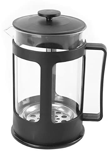 EdirFtra French Press Coffee Maker, Coffee Tea Maker, Small Tea Press, Heat Resistant Borosilicate Glass Jug, Tea Maker Cafetiere,600ml