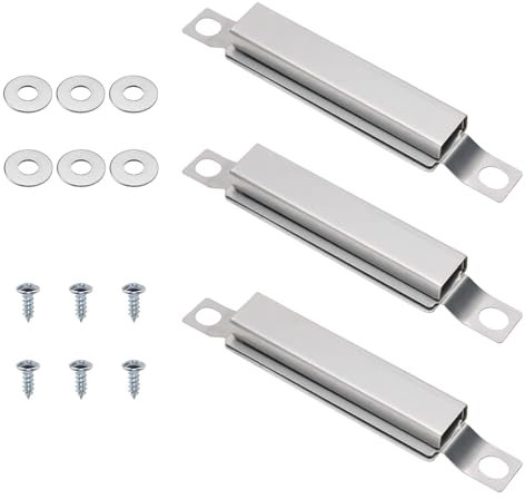KtbeYTi 3 Piezas Cruzado Parrilla de Repuesto 12 a 21 cm Quemadores de Canal Piezas de Barbacoa para Charbroil Performance
