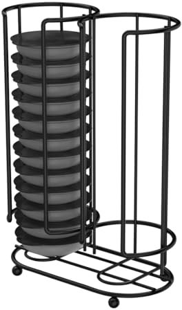 Xavax Kaffee-Kapsel-Halter für 26 Tassimo-Kapseln (Kapselständer für Tassimo-Kapseln und Pads passend für Tassimo Bosch z.B. Jacobs, Kenco, Twinings, Carte Noire, Cadbury, L'OR Kaffee-Kapseln) schwarz