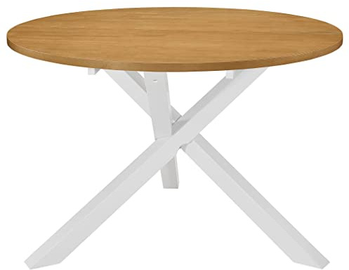 ZQQLVOO Esszimmertisch Kitchen Table Konferenztisch Lounge Bartisch Esstisch Weiß 120x75 cm MDF