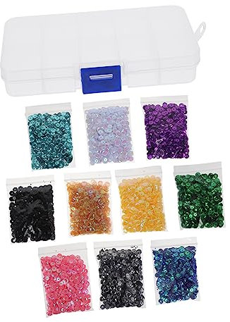 Operitacx 1 Schachtel Dekorative Fischs chuppen Pailletten Kleidung Pailletten-Dekor Material irisierend Plastik Pailletten Stickerei Pailletten Tanzkostüm Zubehör Kleidungsstücke schmücken