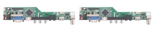 Beelooom 2X T.V53.03 Universal LCD TV Controller Driver Board V53 Analog TV TV/AV/PC/HD/USB Media Motherboard B