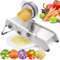 Karving King Verstellbarer All-in-One-Mandolinenschneider für Küche, Hobel für Obst und Gemüse, Gemüsehobel aus Edelstahl