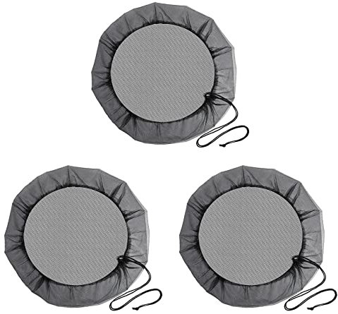 Copertura in Rete per Barile di Pioggia, Mantiene Foglie e Detriti Lontani Dal Barile di Pioggia, Copertura per Secchi di Raccolta Dell'acqua, Accessori per Barili di Pioggia per Barili di(3 pezzi)