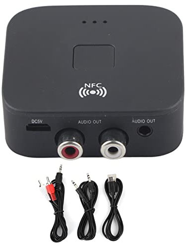 Adapter 3.5mm Receiver Compatible for TV Car Home Laptop Mobile Phone, R Receiver Tool with Low Latency and Stable Connection