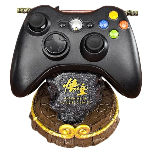 PFHKTO Black Myth: Wukong Game Controller Stand Bracket For PS5/XSX/XB0X/NS/Switch Pro, Golden Hoop Tightening Curse Model Resin Ornament Game Handheld Models Desktop Ornaments Car Accessories(A)