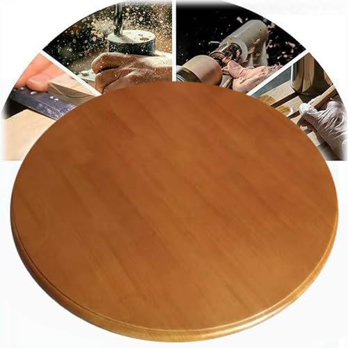 Lazy Susan - Tocadiscos de madera para mesa de comedor de 24 y 35 pulgadas, bandeja giratoria grande de madera suave y silenciosa, para el hogar, la oficina y el bar