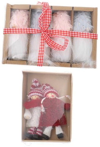 Cabilock 6stücke Dekorative GNOME Puppen Weihnachten Zwerg Puppen Entzückende Anhänger Für Fenster Decke Türrahmen Weihnachtsbaum Wohnkultur