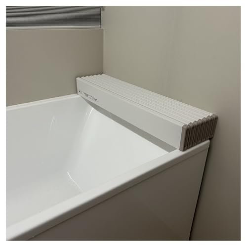 ShAzanz Bandeja Bañera Aislamiento Cubierta De Bañera Estante Polipropileno Bandejas for Bañera, 1Cm Espesor Plegable Tablero A Prueba Polvo for Baño Remojo, Baño Leche, SPA Plegable(120cmx70cmx1cm)