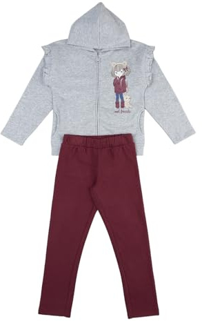 Prénatal, Completo Bambina Coordinato Felpato con Pantalone Lungo e Felpa in Morbido Cotone, Abbigliamento Bambina