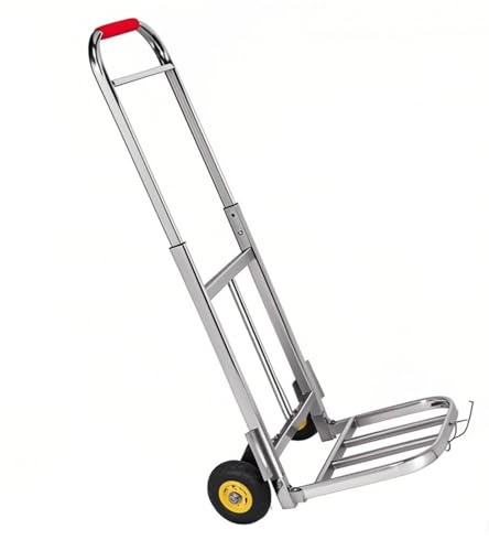Carrello per bagagli pieghevole resistente, versatile carriola per grandi mobili, elettrodomestici e merci sfuse, dimensioni 80-105 x 32 x 30 cm, facile da trasportare e riporre