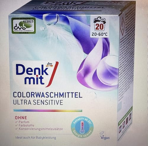 Denkmit Colorwaschmittel Pulver Ultra Sensitiv, 20 Wl
