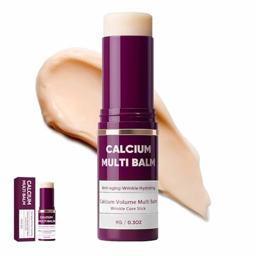 Bálsamo Multiusos Volumen de Calcio,Hidratación Coreana de Colágeno Barra,Advanced Wrinkle Core Stick,Crema Hidratante y Reparadora Intensiva,Ideal para Labios,Ojos,Cuello y Rostro (1)