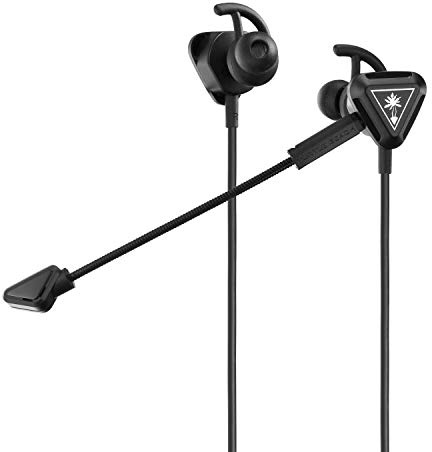 Turtle Beach Battle Buds Casque Gaming pour PS4, PS5 et Xbox One (noirs/argentés)