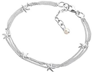 Elli Armband Damen Seestern mit Süßwasserzuchtperle 925 Silber