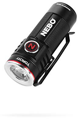 NEBO Torchy Rechargeable Pocket Flashlight | 1,000 Lumens, 5 Light Modes, Magnetic Base & Steel Clip, Water Resistant, LED Mini Flashlight for EDC & Camping, Includes Charging Cable