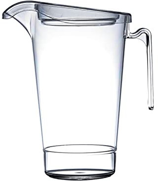 We Can Source It Ltd – 4 Pint Elite Polycarbonate Jug - Clear Large Plastic Drink Jug - Shatter Resistant Design for Pimms, Cocktails, Beer, Water, Juice – Catering, Bars, Restaurants, Dishwasher Safe