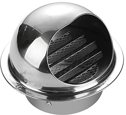 SHUDONGDEN Griglia di Ventilazione A Sfera,Griglia per Aria di Scarico Rotonda,Presa d'Aria A Parete per Estrattore d'Aria Esterno Tondo Toro in Acciaio Inossidabile,170mm/6.69in