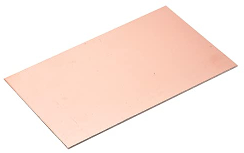 sourcing map PCB Kupfer Plattierte Platinen Laminat 180mm x 120mm x 2mm | FR4 Glasfaser, Einseitig, für Schaltungsprojekte