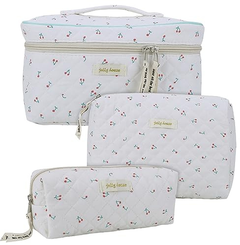 GSenhui Kulturtasche Damen Kosmetiktasche Schminktasche Cosmetic Bag Makeup Bag Organizer für Reisen Doppelschicht Federmäppchen Wasserdichter Kleine