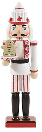 Figura di Schiaccianoci Schiaccianoci in Legno Ornamento Giocattolo Figura di Schiaccianoci Decorativa Natalizia per Bomboniere Regalo di Decorazione, stile E