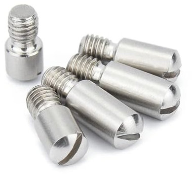 GamirA Viti Senza Testa con Intaglio M2 M3M4 M5 M6M8 M10 Perno cilindrico con Intaglio Perno di Posizionamento Filettatura Esterna in Acciaio Inossidabile 304 (Size : M4(4pcs), Color : 35mm)