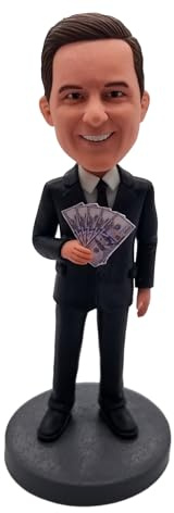 mydedor Individuelle Wackelkopf, personalisierte einzigartige handgefertigte Wackelkopf-Figur für den Mann, basierend auf Ihrem Foto für Geburtstag, Abschluss, Arzttag, Vatertag, Jubiläen