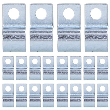 ANKROYU 20 Stück Schlauchschelle, 304 Edelstahl, Einloch-Rohrschelle, Einseitige Rohrschelle, Schnallen-Schlauchschellen Für Ringe, Stahlrohre(8mm)