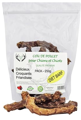 Chuches para Perros y Cachorros, Cuellos de Pollo (250 gr)