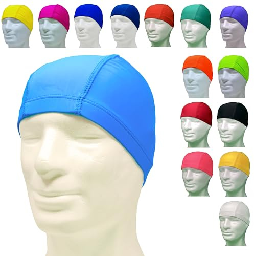 AQASKIN Professionelle Schwimmkappe aus antiallergenem Lycra – latexfrei – Schwimmkappe licra Unisex