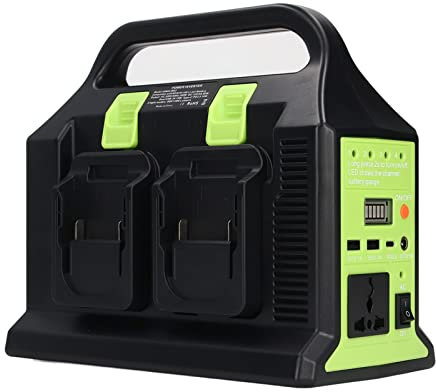 200W Portátil Inversor de Energia con Salida USB, Exterior Generador para Acampar, Onda Sinusoidal Inversor de Fuente de Alimentación -Cargador de Batería de 18V para Teléfono