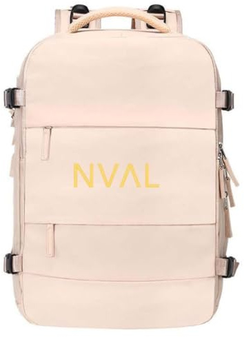 NVAL Sac à dos de voyage unisexe, sac à dos de randonnée, sac à dos étanche pour sport, sac d'école et de travail, sac pour ordinateur portable, sac à dos avec port de charge USB