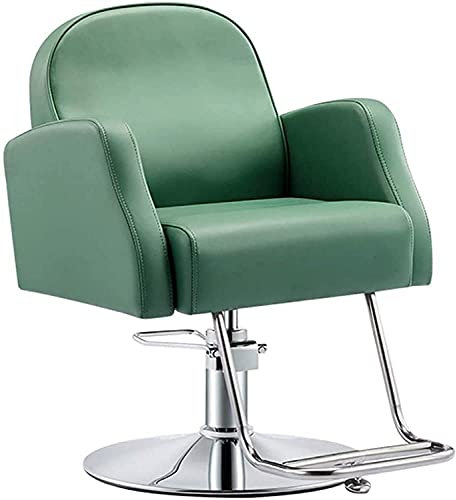 Hydraulischer Stuhl für das Büro oder zu Hause, Schönheits-Styling-Stuhl für Schönheitssalon, Home-Office-Schreibtischstühle, großer und hoher Bürostuhl, Leder-Friseurstuhl (180 kg) Beauty Comes