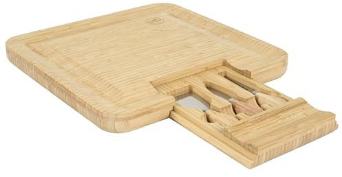 COOK CONCEPT - KD5855 Tabla de Cortar de Plástico - Superficie Espaciosa y Fácil de Limpiar - Utensilio Práctico para Todos los Alimentos - 37 x 23 cm - Color Blanco