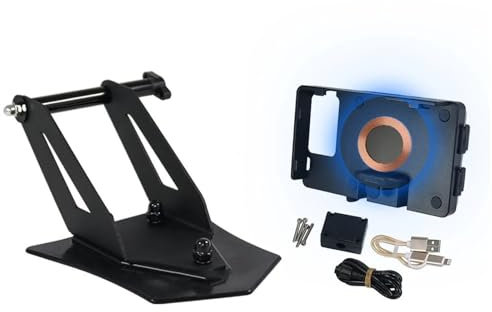 RRKBDQEL Motorrad GPS Navigationshalterung Für R 1250 RT Für R1250RT 2021 2022 2023-Handy Lade Halter Motorrad Navigation Instrument Halterung Handy Navigationshalterung(Wireless-Charging)