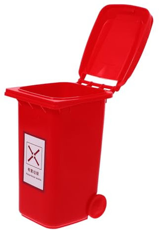 Zerodeko Mini Schreibtischmülleimer Aus Pp Mit Deckel Kleiner Tischmülleimer Als Abfalleimer Und Stifthalter Stabil Und Langlebig Für Täglichen Gebrauch