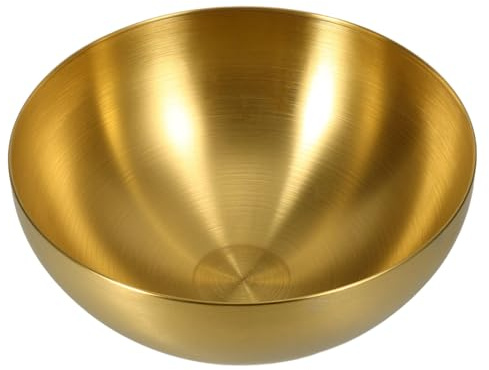 Ciieeo Saladier en Acier Inoxydable, 1 Bol, Forme Simple, Surface Lisse | Empilable, Résistant à Corrosion, Usage Intérieur/Extérieur, pour Nouilles, Céréales, Grand Bol