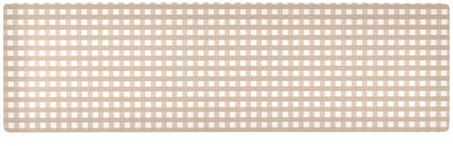 ZRWLUCKY Runner da tavola a quadretti marroni per piatti caldi, tappetino protettivo contro il calore e tappetino impermeabile da cucina per casa 90 x 30 cm