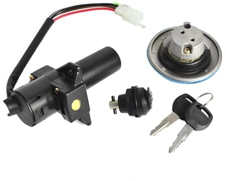 Cerradura encendido Moto Compatible Con Yamaha Para YBR 125 2002 2003 2004 2005 2006 2007 2008 2009 2010 2012 2013 Tapa De Motocicleta Para Llaves De Bloqueo De Asiento Interruptor De Encendido