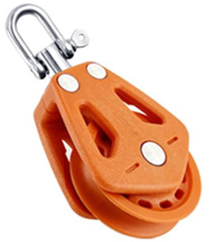 Pulley - Small Pulleys for Cables - High Load Capacity Trolley Crane Disc Block System Ship Sailing Accessories for Pilates