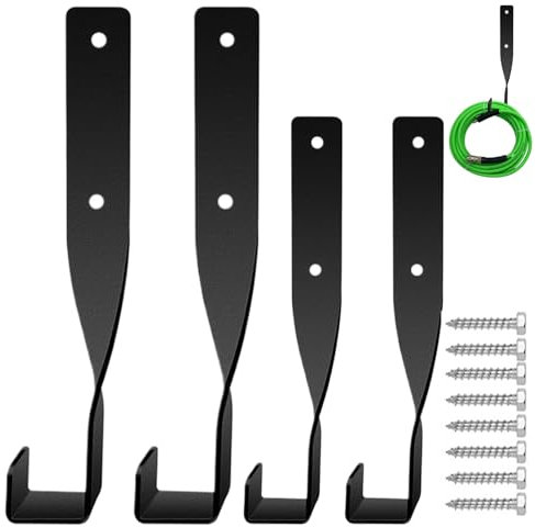 Esncddym Chainsaw Wall Mount Holder | Garden Power Tool Holder Organizer Hooks,Heavy Duty Space-Saving Vertical Metal Organization for Garage Truck Tractor