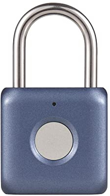 Vorhängeschloss mit Fingerabdruck mit Benutzerhandbuch - Mini -Größe Leichtgewicht für Fahrräder, Koffer, Rucksäcke Rot, Blau, Grüne LED Indikator