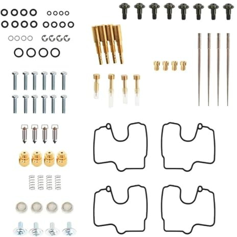 HZBHD Kit De Réparation De Carburateur De Moto pour Y&amaha YZFR1 1998-2001 Kit De Réparation, Soupape D'arrêt d'air, Flotteur, Joint De Pointeau Carburateurs Réparation Kit