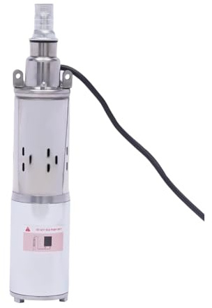 Solar Water Pump Ultra Quiet Submersible Deep Well 12/24V Solar Power Water Pump Farm Ranch Submersible Bore Hole Deep Well(12v)