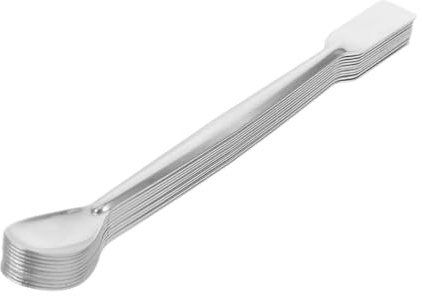 ABOOFAN 10 Pezzi per campionamento da laboratorio campionamento spatola per micro misurini Misurare scoop inossidabile