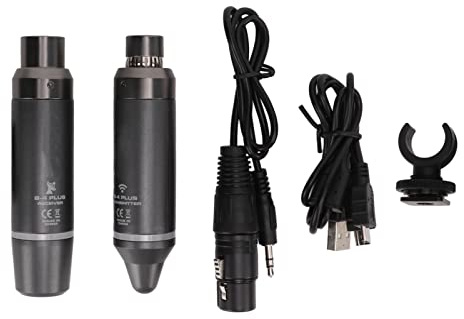 Eujgoov 2,4 -GHz -Mikrofonsystem Compact Transmitter -Mikrofone -Empfänger, Geeignet für Camcorder, Karaoke -Geräte, mit Einer Akkulaufzeit von 7 Stunden für Verschiedene Szenarien