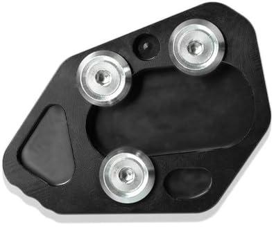 Für BMW F800GT F800R F800S F800ST R1200S Hp2 Sport Hp 2 F 800 F800 GT RS ST Motorrad Seitenständer Vergrößern Stützplattenpolster(Black)