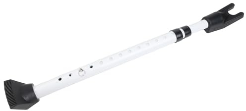BlissfulAbode Barre de sécurité pour porte d'entrée 59 à 125 cm, longueur réglable, télescopique, barre de support de porte robuste pour hôtel