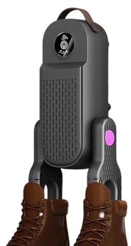 Séchoir à Chaussures Électrique Grille Chauffante avec Minuterie 3 Niveaux | Séchoir à Chaussures de Ski Pliable pour Voyages Hiver Chantiers Camping Maison Vestiaires Dortoirs